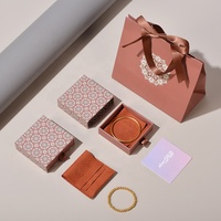 Boîte à bijoux en papier écologique personnalisée avec logo Lionwrapack, emballage cadeau fait main pour collier, bracelet, bagues