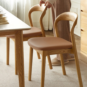<span class=keywords><strong>Silla</strong></span> <span class=keywords><strong>de</strong></span> Comedor <span class=keywords><strong>de</strong></span> Lujo 2025, Estilo Nórdico Moderno y Minimalista, Madera Sólida con <span class=keywords><strong>Respaldo</strong></span> <span class=keywords><strong>de</strong></span> Estilo Italiano <span class=keywords><strong>para</strong></span> Uso Doméstico - Product Image 4