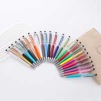 Stylo publicitaire rotatif en métal de haute qualité avec design cristal et diamant, pointe 1,0 mm, vente en gros usine