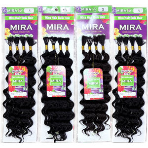 Perruque <span class=keywords><strong>tress</strong></span>ée synthétique africaine sans nœuds 4X Deep Wave 22 pouces, boucles italiennes pour tresses bohèmes, cheveux en vrac pour femmes - Product Image 1