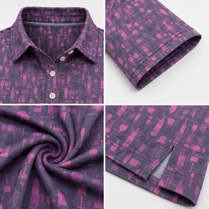 Polo de golf personnalisé pour femme, polos de performance imprimés, polos à manches courtes pour femme, séchage rapide, extensibles, fabricant de marques privées - Product Image 3