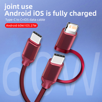 Câble USB C personnalisé d'usine OEM ODM 60W 100W 240W Pd Cordon en nylon tressé de type C à chargement rapide IP15 en cuivre pur
