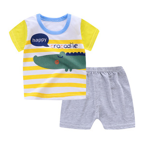 Ensemble de vêtements pour bébé garçon de 6 à 24 mois, short, chemise, barboteuse, 2 pièces, vêtements d'été - Product Image 3