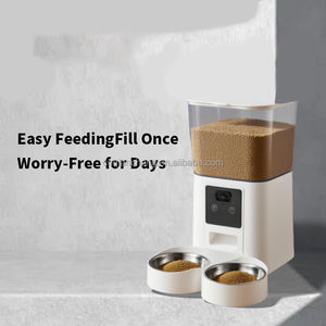 Автоматическая кормушка для домашних животных с Wi-Fi и HD-камерой, умный дозатор корма для кошек, съемный, из нержавеющей стали и пластика, для сухого корма - Product Image 4