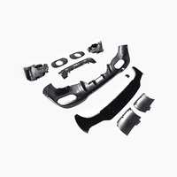 Difusor de Parachoques Trasero de Doble Salida Estilo AMG Negro ABS para Mercedes Benz Clase CLA CLA35 W118