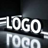 Enseigne commerciale personnalisée en acrylique LED 3D, étanche IP65, télécommandée, pour extérieur, devanture de magasin, restaurant, salon