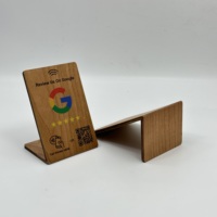 Support NFC personnalisé en acrylique étanche pour avis Google avec code QR et affichage sans contact (13,56 MHz) – Carte de membre avec logo personnalisable