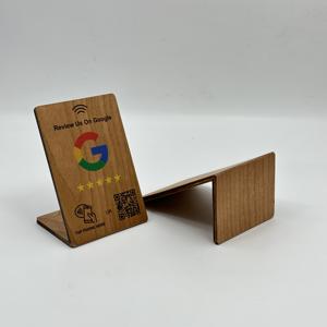 Soporte de Acrílico NFC Personalizado para Reseñas de Google con Código QR y Pantalla Sin Contacto para Tarjetas de Visita, Tarjetas de Membresía y Hoteles - Product Image 5