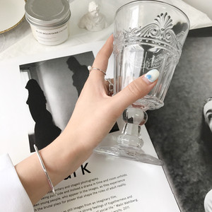 Nhà sản xuất trang sức cao cấp tối giản cổ điển JF16047, vòng tay kiểu dáng chữ C mở bằng bạc sterling dành cho nữ - Product Image 3