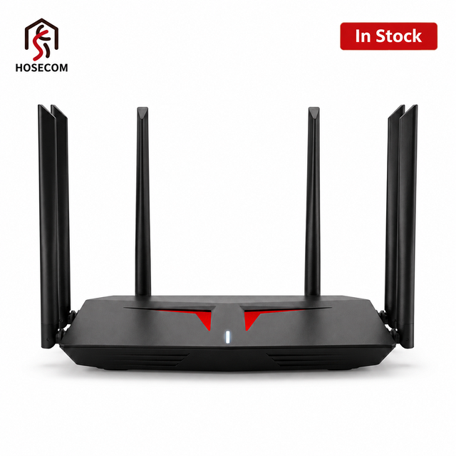 Hosecom Dynamic IP/Static IP/PPPoE Connect 300Mbps +867Mbps 4 for Long Range Wireless AC1200 Dual Band Firewall MU-MIMO WIFI