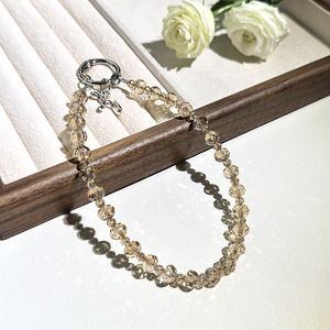 Chaîne de téléphone tendance en cristal avec perles en forme de jantes de voiture, pour sac et porte-clés - Product Image 3