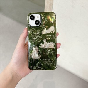 Màu Xanh Lá Cây Phác Thảo Mèo Trường Hợp Đối Với <span class=keywords><strong>iPhone</strong></span> 16 15 14 13 12 11 Pro Max <span class=keywords><strong>7</strong></span> 8 Cộng Với Lông Sợi Lỗ Lớn Bảo Vệ Điện Thoại Bìa - Product Image 5