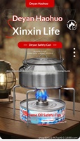 Deyanhaohuo – Cartouche de carburant à alcool réutilisable à un trou, chauffage continu, multi-capacités (100ml-240ml), 85-100°C, bleu, 1 équipement