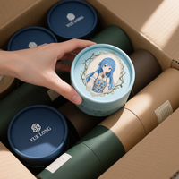 Emballage de boîte de tube en papier rond Push Up kraft de luxe personnalisé Tube de carton torsadé pour produit alimentaire