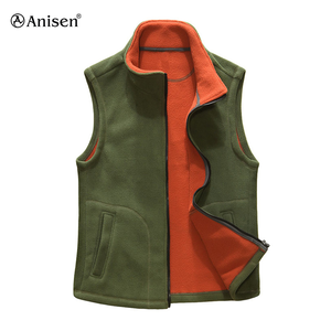 Chaleco de Caza para Hombre en Color Personalizado de Forro Polar Sherpa Popular <span class=keywords><strong>2021</strong></span> - Product Image 1