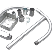 Fabricant 15mm 1/2 ''coudes de tuyaux galvanisés tuyau rigide coude en acier tube électrique Imc Conduit