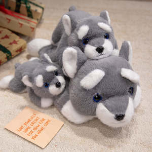 <span class=keywords><strong>Schnauzer</strong></span> muñeco de peluche de juguete suave de piel de algodón largo Animal bordado Logo caja de regalo embalado para bebés y promociones - Product Image 6