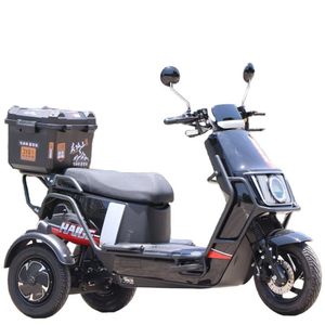 Étonnamment flexible peut s'incliner jusqu'à 6o degrés frein à disque gauche et droit tricycle électrique antidérapant avec grandes boîtes de rangement - Product Image 5