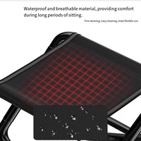 Nouveau tabouret pliable portable léger en fer moderne 2026 sans dossier pour le camping, la pêche, les voyages et la plage