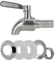 Robinet distributeur de boissons en verre, robinet de rechange en acier inoxydable 304 pour jus, eau et vin, pour la maison