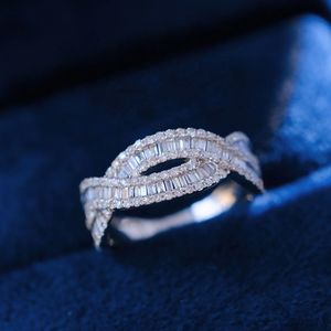 Bague en diamant naturel de 1,20 carat, torsadée, de luxe, personnalisée, marque Xinfly, 18 carats - Product Image 5