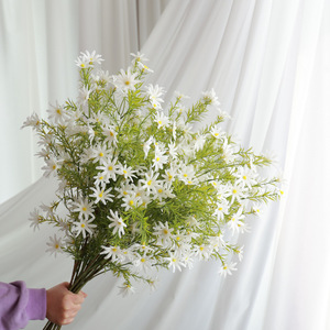 Fleurs de marguerite artificielles 99 cm, fleurs en soie faites à la main, décoration de mariage, décoration de la maison, accessoires de photographie - Product Image 1