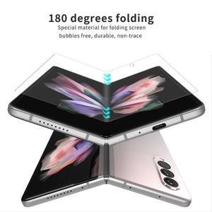 Protecteur d'écran pour <span class=keywords><strong>Samsung</strong></span>, 100 pièces, film souple en Hydrogel transparent, pour modèles Galaxy Z plis 2/Z plis 1/ W20 5G - Product Image 2