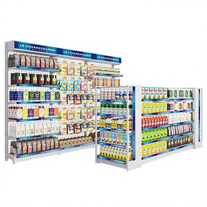 Étagère de présentation pour supermarché <span class=keywords><strong>Le</strong></span> Chuang, étagère de magasin de proximité Rosen, pour snacks, simple face, double face, en acier laminé à froid, 5 niveaux - Product Image 2