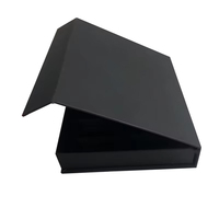Dossiers d'emballage rectangulaires magnétiques en papier noir de luxe de haute qualité pour l'électronique grand public OEM ODM Carton recyclable Cadeau