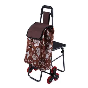 Promotion de pâques personnelles six roues chariot avec sac et siège