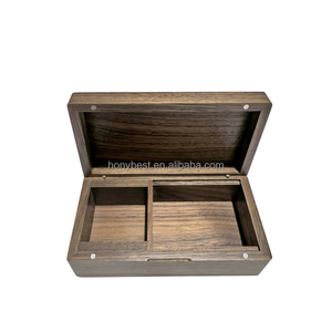 Mini cadre photo en bois, boîte musicale, urnes commémoratives magnétiques en bois pour animaux de compagnie, boîtes <span class=keywords><strong>à</strong></span> souvenirs en noyer avec couvercle <span class=keywords><strong>à</strong></span> charnière pour cadeau - Product Image 1