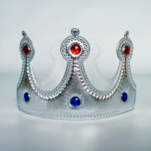 Corona de Rey Dorada para Adultos, Corona de Diamantes de Tela, Tiara de Príncipe, Gorro de Corona para Niños, Decoración para Fiestas de Cumpleaños, Accesorios para la Cabeza - Product Image 2