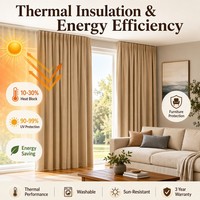 Rideaux sur mesure OEM ODM Vente en gros |   Rideaux thermiques occultants pour projets hôteliers et villas |   Traitement des fenêtres pour économiser l'énergie