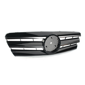 กระจังหน้าสีดำสไตล์ AMG พอดี00-06 3ขาสำหรับ Mercedes <span class=keywords><strong>Benz</strong></span> C Class <span class=keywords><strong>W203</strong></span> - Product Image 2