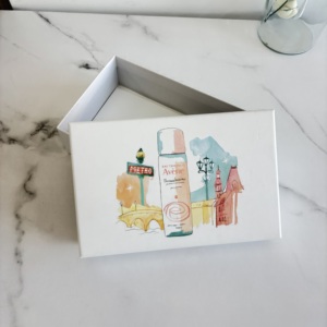 กล่องกระดาษสไตล์โรแมนติกแบบฝรั่งเศส พร้อมภาพประกอบ <span class=keywords><strong>Avene</strong></span> สำหรับผลิตภัณฑ์บำรุงผิวที่ให้พลังฟื้นฟูจากน้ำแร่ธรรมชาติ - Product Image 5