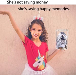 Con Heo Đất Ngân Hàng Cho Người Lớn Rõ Ràng Acrylic Tiền Tiết Kiệm Ngân Hàng Jar Cho Tiền Mặt Và Tiền Xu Hiển Thị Bin - Product Image 2