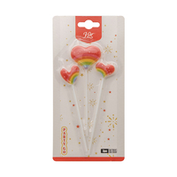 Bougies d'anniversaire sans fumée à paillettes dégradées en gros pour les fêtes de Pâques et du Nouvel An, bâtonnets décoratifs pour gâteaux