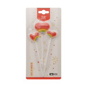 Großhandel Rauchfreie Farbverlauf-Glitzer-Geburtstagskerzen für Oster- und Neujahrsfeiern, Kuchendekoration - Product Image 2