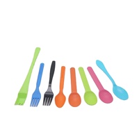 Ensembles de couverts jetables personnalisés de compagnie aérienne pour dîner de restaurant portable écologique