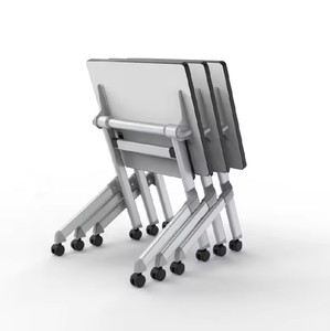 Escritorio Plegable de Acero LEADCOM LS-424AS con Marco de Mesa Abatible para Uso en Oficinas y Aulas Escolares - Product Image 4