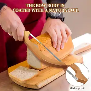 Cuchillo de madera para pan, cuchillo para cortar pan, cuchillo para pan