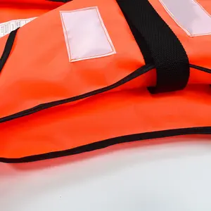 New Style Multi-reflective Strips Orange Outdoor Rafting Life Vest For Water Safety