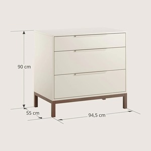 Table à <span class=keywords><strong>langer</strong></span> en bois <span class=keywords><strong>blanc</strong></span> de haute qualité avec 3 tiroirs pour bébé, service OEM, mobilier pour enfants - Product Image 4