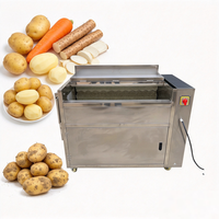 Industrieel 	 Aardappel wassen en schillen 	 Aardappel Schil- en Wasmachine 	 Elektrische fruit- en groenteschiller