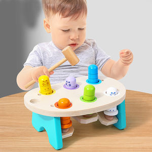 Juego de golpe de <span class=keywords><strong>martillo</strong></span> de madera Juguetes educativos tempranos de madera Juego divertido de madera Whack-a-mole - Product Image 2