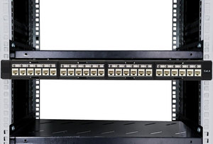 อะไหล่โทรคมนาคม 1U Cat6A UTP โมดูลาร์แร็คเมาท์ 24 พอร์ต แผงแพทช์เน็ตเวิร์กความเร็วสูงแบบทอง พร้อมแจ็คคีย์สโตนสำหรับข้อมูล - Product Image 5