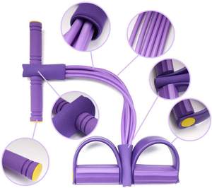 Fascia di resistenza del pedale, fasce elastiche per tirare la corda multifunzione per tirare la corda di tensione - Product Image 3
