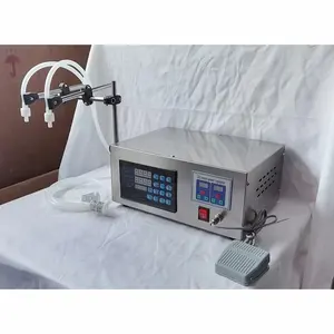 5ml to 500 ml Volume Semi Automatic Digital Liquid Filler Oil Water Juice Bottle Liquid Filling Machine