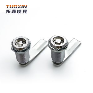 Kẽm chết đúc sáng Chrome khóa hợp kim kẽm t xử lý máy bán hàng tự động khóa tam giác khóa biến lưỡi khóa - Product Image 1