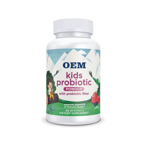 Complément alimentaire naturel en marque blanche, poudre de probiotiques pour enfants, fibres prébiotiques, soutient la santé digestive et immunitaire, 1 cuillère/jour - Product Image 1